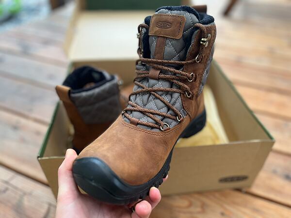 Dámske zimné topánky KEEN GRETA BOOT II WP - kombinácia kože / textilu je praktická aj pekná pre oko a topánka vás prekvapí svojou ľahkosťou