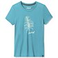 Tričko SMARTWOOL SAGE PLANT GRAPHIC SS TEE SLIM FIT Lady