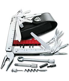 Nôž VICTORINOX SWISSTOOL CS PLUS S RAČNOU MIESTO KĽUČKY Uni, strieborná