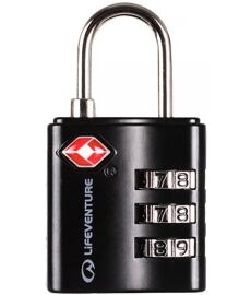 Zámok LIFESYSTEMS TSA COMBI LOCK BLACK