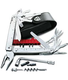 Nôž VICTORINOX SWISSTOOL CS PLUS S KĽUČKOU Uni, strieborná