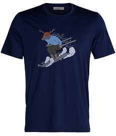 Tričko - krátky rukáv ICEBREAKER M TECH LITE II SS TEE SKI RIDER Man