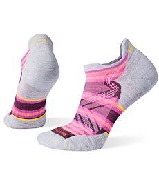 SMARTWOOL W RUN TARGETED CUSH STRIPE LOW ANK SOCKS Lady