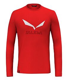 Tričko SALEWA SOLIDLOGO DRY ML/S TEE Man