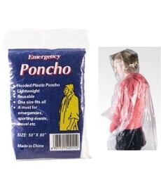 Pršiplášť MERCOX PONCHO PE TRANSPARENT