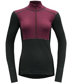 Tričko DEVOLD LAUPAREN MERINO 190 ZIP NECK W Lady