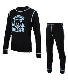 Set SENSOR DOUBLE FACE SET WILD TRIKO LS+SPODKY K Kids, čierna