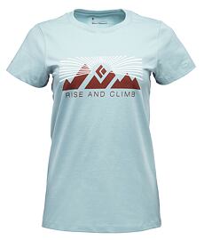 Tričko BLACK DIAMOND W RISE AND CLIMB SS TEE Lady