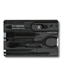 Nôž VICTORINOX SWISS CARD 0.7133.T3 ONYX TRANSL.
