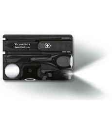 Nôž VICTORINOX SWISSCARD LITE 0.7333.T3 ONYX TRANSL.LED