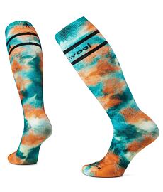 SMARTWOOL W SKI FULL CUSHION TIE DYE PRINT OTC Lady