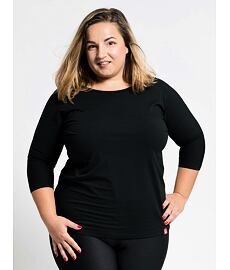 Tričko CITYZEN DÁMSKE BAVLNENÉ TRIČKO PLUS SIZE Lady, čierne