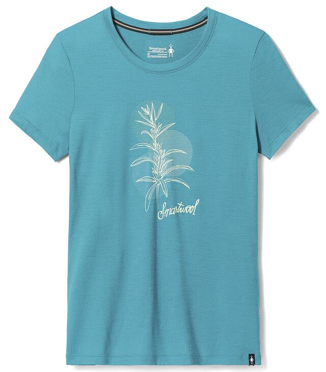 Tričko SMARTWOOL SAGE PLANT GRAPHIC SS TEE SLIM FIT Lady