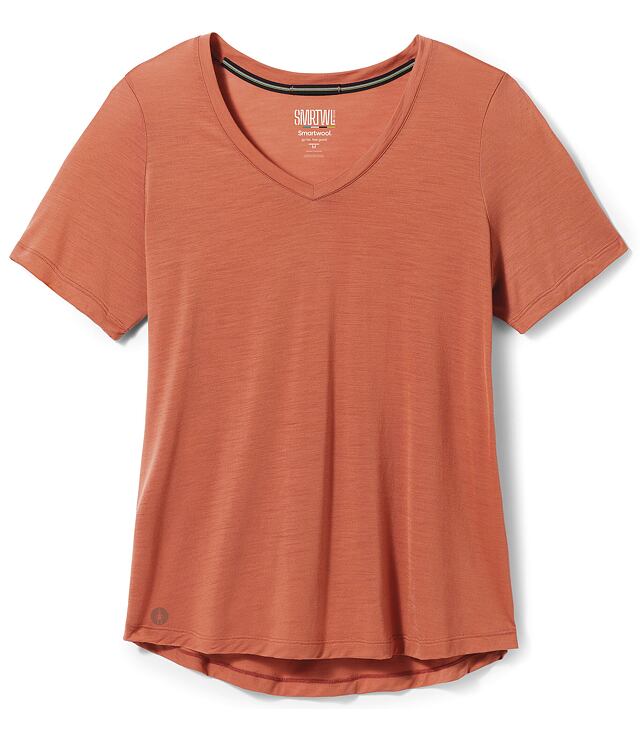 Tričko SMARTWOOL W ACTIVE ULTRALITE V-NECK SHORT SLEEVE Lady