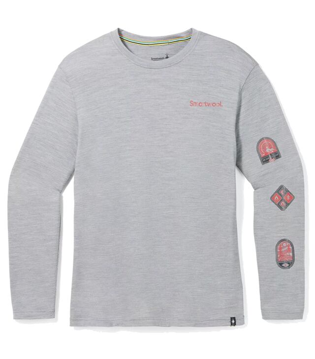 Tričko SMARTWOOL OUTDOOR PATCH GRAPHIC LONG SLEEVE TEE Uni