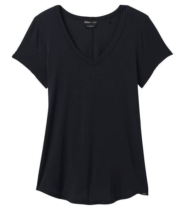 Tričko PRANA FOUNDATION 365 V-NECK TOP PLUS Lady