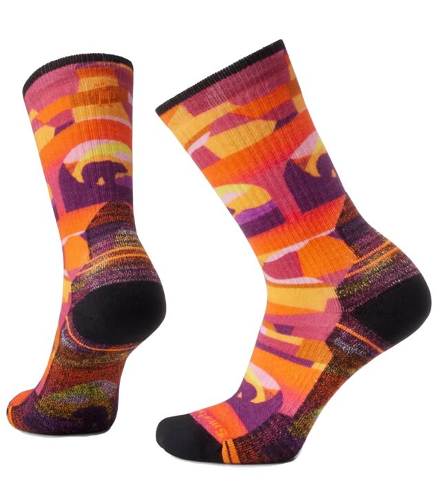 Ponožky SMARTWOOL W HIKE LC BEAR COUNTRY PRINT CREW Lady