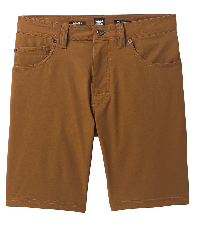 Kraťasy PRANA BRION SHORT II 9IN Man, sépia