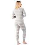 Spodná bielizeň SMARTWOOL W CLASSIC THERMAL MERINO BL 1/4 zip B Lady, light gray mountain scape