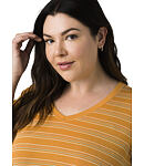 Tričko PRANA FOUNDATION 365 V-NECK TOP PLUS Lady