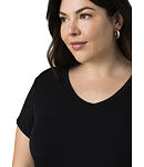 Tričko PRANA FOUNDATION 365 V-NECK TOP PLUS Lady