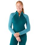 Spodná bielizeň SMARTWOOL W CLASSIC THERMAL MERINO BL 1/4 ZIP B Lady